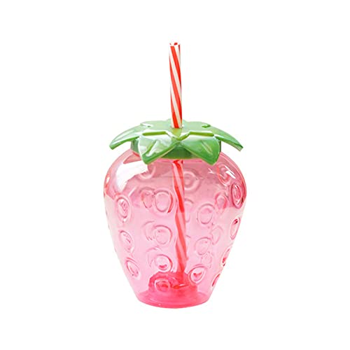 Erdbeer Strohbecher, Wasserflasche mit Großem Fassungsvermögen für Haus, Büro, 500 Ml Niedliche Rosa Tasse mit schönem Design, Ideal für Partys, Schule Erdbeer Strohbecher, Wasserflasche mit Großem Fassungsvermögen für Haus, Büro, 500 Ml Niedliche Rosa Tasse mit schönem Design, Ideal für Partys, Schule von Qcwwy