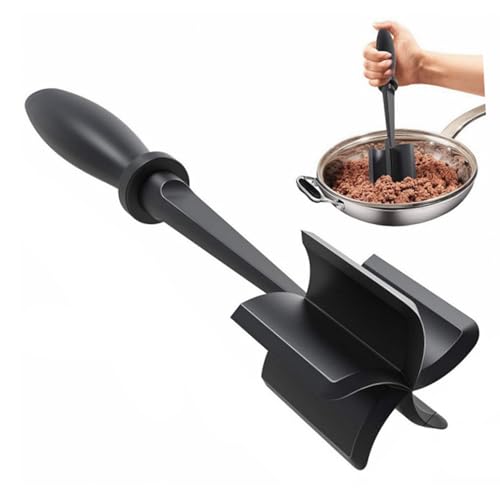 Fleischzerkleinerer, Hochwertiger Hitzebeständiger Stampfer und Zerkleinerer für Hackfleisch, 5 Gebogene Klingen, Kartoffelsalat, Hamburger, Fleisch, Rindfleisch, Mixer, Fleischzerkleinerer, Hochwertiger Hitzebeständiger Stampfer und Zerkleinerer für Hackfleisch, 5 Gebogene Klingen, Kartoffelsalat, Hamburger, Fleisch, Rindfleisch, Mixer, von Qcwwy