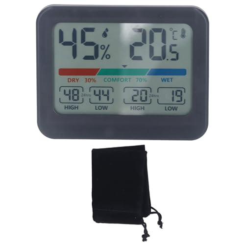HD-Bildschirm Genaue Zuverlässige Digital Thermometer Hygrometer Indoor Komfort-Überwachung, Vielseitiges Design Für Gewächshäuser Wohnzimmer Schlafzimmer von Qcwwy