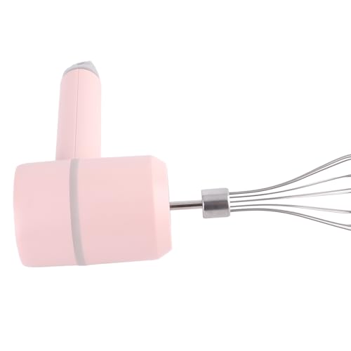 Handheld -Mischgerät Schnurloser Handmischer 20W Edelstahl Elektrischer Handheld 3 -Speed ​​-Mixer Zum Mischen des Hackens USB wiederaufladbarer Küchengeräte (PINK) von Qcwwy