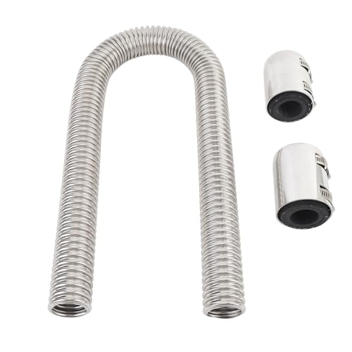 Hohe Langlebigkeit Flexible Edelstahl -Kühlerschlauch -Kit mit Billetklemmen für Alle Anwendungen (SILVER) von Qcwwy