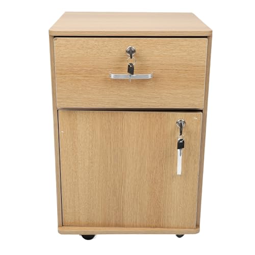 Holzkabinett für Mobile Akten, Mobile Dateischrank Mehrere Schubladen Abschließbarer Lateraler Aktenschrank Robust Unter Dem Schreibtisch Rolling File Cabinet mit Schlossrädern Holzkabinett für Mobile Akten, Mobile Dateischrank Mehrere Schubladen Abschließbarer Lateraler Aktenschrank Robust Unter Dem Schreibtisch Rolling File Cabinet mit Schlossrädern von Qcwwy