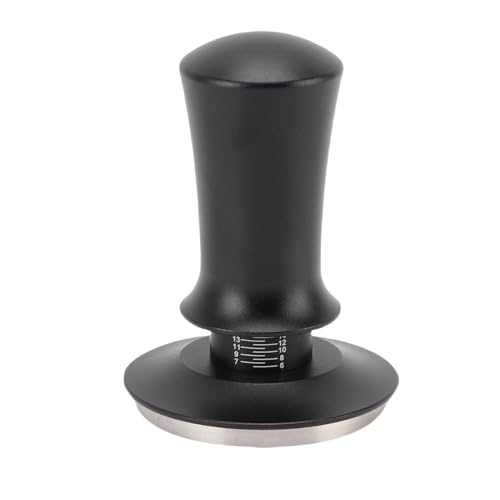 Kaffeeverteiler Manipulation 58 Mm Kalibriert Kaffee Manipulation Konstante Druck Kaffeepulver Hammer Kaffee -Verteiler Manipulationskaffee Grundlage Leveler Pulver Presswerkzeug für (BLACK) von Qcwwy