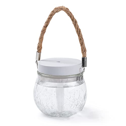Luftbefeuchter aus Glas, 400 ml, mit Desktop-Diffusor mit automatischer Abschaltung, für Familienschlafzimmer (WHITE) von Qcwwy