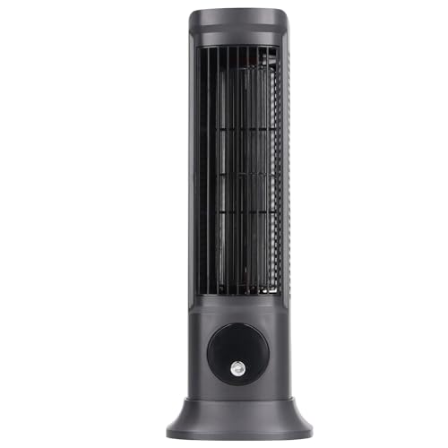 Qcwwy 10-Zoll-Luftkühlerventilator, Turmsicherer, Blattloser Design-Tischventilator mit Digitalem Display und 3 Einstellbaren Windmodi, Leise Kühlung, Ideal für das Heimbüro Im von Qcwwy