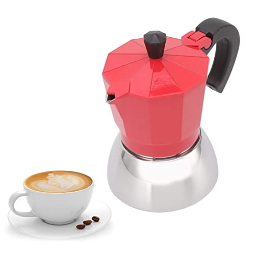 Qcwwy 120 Ml Moka-Kanne, Herdplatten-Espressomaschine 3 Tassen Aluminium-Moka-Kanne FüR Klassischen Espresso, Italienisches Zuhause, Hochdruck-Extraktions-Kaffeekanne Qcwwy 120 Ml Moka-Kanne, Herdplatten-Espressomaschine 3 Tassen Aluminium-Moka-Kanne FüR Klassischen Espresso, Italienisches Zuhause, Hochdruck-Extraktions-Kaffeekanne von Qcwwy