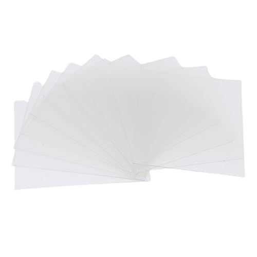 Qcwwy 20pcs Schweißhelm Objektiv KP2898-1 KP3044-1 Austausch, Schweißhelm Clear Decklinsen-Schweißschweiß-Kapuze-Ersatzlinsen für 3350-Serie Innen Außenabdeckungslinsen Kit von Qcwwy