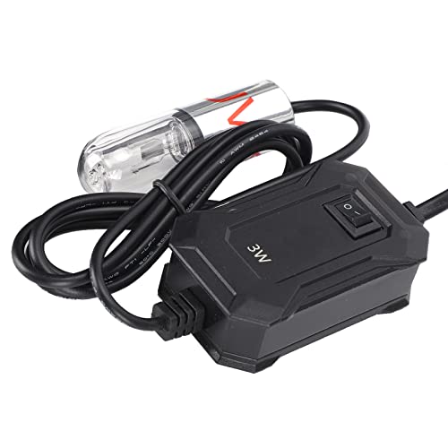 Qcwwy Aquarium-Reinigungslicht, 220 V (EU-Stecker 3 W), UV-Lichtlampe, Mini-UV-Desinfektionsmittel, Aquarium, UV-Licht, Aquarium-Reinigungsmaschine für Sumpf, Teich, Filtertank (EU-Stecker 3W) von Qcwwy