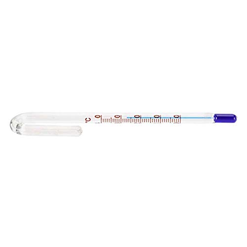 Qcwwy Aquarium U-Form-Thermometer, Weitbereichs-Süßwasser-Salzwasser-Universaltankwand Neben Hängender Temperaturmessung für die Temperaturmessung Im Haushaltsaquarium(6 mm) von Qcwwy