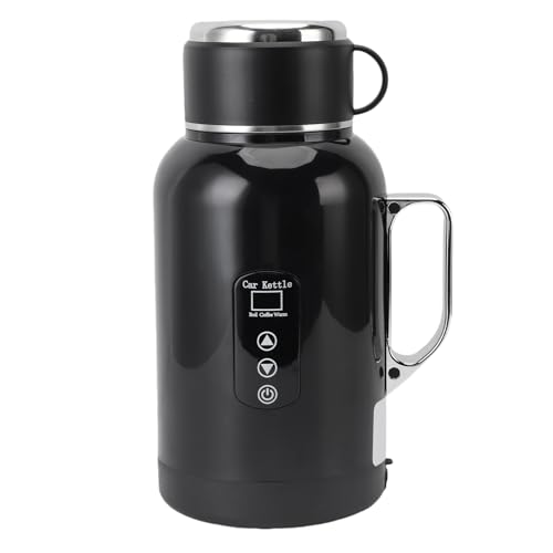 Qcwwy Auto Elektrokessel Reise Elektrischer Mehrwert Kessel Tragbar 1300 Ml Elektromotter für Kaffee Tee Milch Küchengeräte von Qcwwy