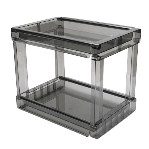 Qcwwy Coffee Bar Organizer Großer Arbeitsplatten -Regal Organizer Rack Multi Funktionale Kosmetische Schreibwarenstaplerdeber Desktop -Speicherorganisator Kaffeebar Zubehör Station Organisatoren von Qcwwy