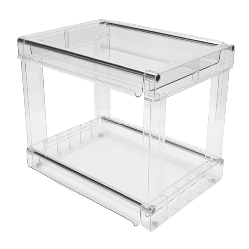 Qcwwy Coffee Bar Organizer Großer Arbeitsplatten -Regal Organizer Rack Multi Funktionale Kosmetische Schreibwarenstaplerdeber Desktop -Speicherorganisator Kaffeebar Zubehör Station Organisatoren von Qcwwy