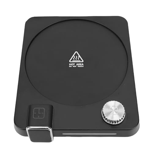 Qcwwy Coffee Mug Warmer 9 Temperaturregelungen, 4 Stunden Abschaltautomatik, Becherwärmer für Schreibtisch Kaffee Tea Milch Becher mit 4.45inch Heizplatte, tragbar und leicht zu (EU -Stecker 220 V) von Qcwwy