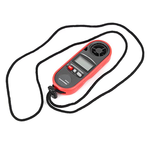 Qcwwy Digitales Anemometer, GT8163 Handheld Digital LCD Tragbarer Windgeschwindigkeitsmesser Windemperaturmessgerät Windgeschwindigkeitstester Windgeschwindigkeitsdetektor für von Qcwwy