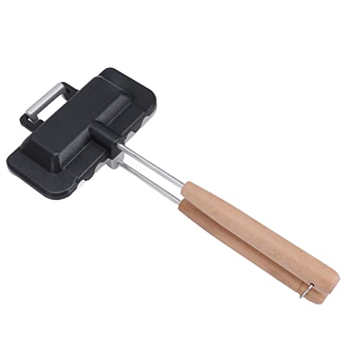Qcwwy Doppelseitiges Backgeschirr aus Holz, Aluminiumlegierung, doppelseitige Sandwich-Pfanne, abnehmbarer Grill Qcwwy Doppelseitiges Backgeschirr aus Holz, Aluminiumlegierung, doppelseitige Sandwich-Pfanne, abnehmbarer Grill von Qcwwy