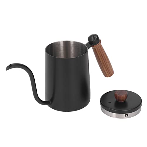 Qcwwy Elegante 20 Unzen Gießen Einen Kessel mit Einem Buchengriff - für Präzision zu Hause und Giet (BLACK) von Qcwwy