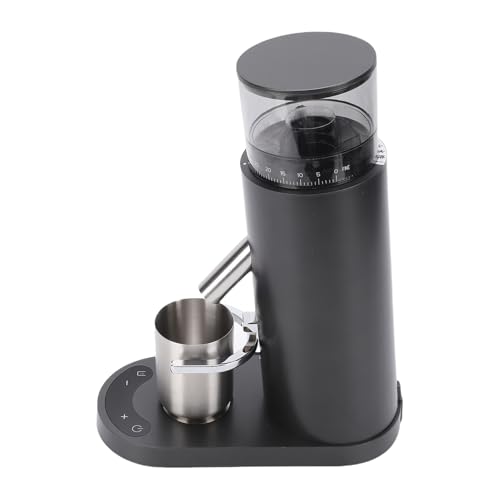 Qcwwy Elektrische Kaffeemühle, USB -wiederaufladbare Zeitspeicherfunktion Anti -statische Tragbare Kaffeebohnenmühle mit Mehreren Schleifen Elektrische Kaffee -Schleifmaschine für den (685 Schwarz) von Qcwwy