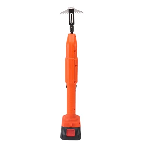 Qcwwy Elektrischer Kultivierer Schnurloser Elektrischer Pinne Kultivierer 2500 U/Min Mini Rototiller Garten Pinsel Gartenzubehör für Hochbeete Blumenbeete Pflügen (EU-Stecker) von Qcwwy