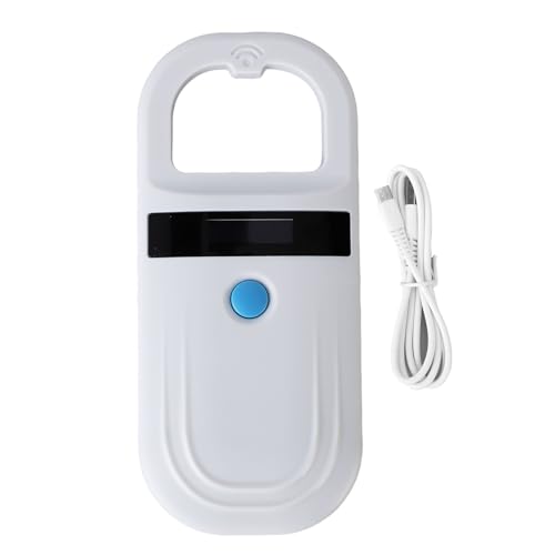 Qcwwy Erweiterte Akkulaufzeit, Display mit Hoher Sichtbarkeit, Animal -Chip -Leser für Drahtlose Technologien, Vielseitige Kompatibilität, Leichtes Design, Handheld -Mikrochip -Scanner (Rot) von Qcwwy