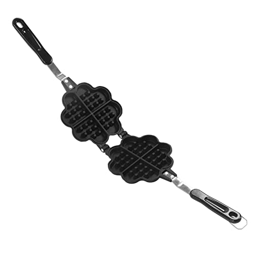 Qcwwy Flat Untere Waffelpfanne mit Nicht -Stick -Beschichtung, Ergonomisch von Qcwwy