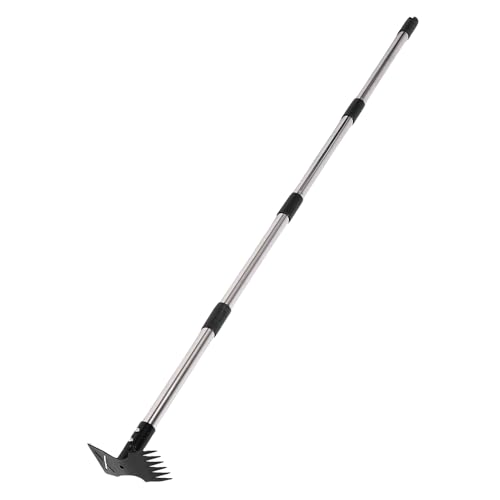 Qcwwy Garten Unkrebswerkzeug Unkraut Puller Tool Edelstahl Stehende Unkrautsparsparung Lang Gehandhabtes Unkraut -Werkzeug Handheld - Werkzeuge Zum Ziehen von, das Lockert, Graben und von Qcwwy