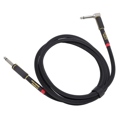 Qcwwy Gitarrenkabel 6,6 Fuß Doppelabschirmungsverlustloser Soundqualität Stabiler Signalübertragung für Lautsprecher Elektrikbasseffekte, Metall/Gummi/geflochtene Verstärker/Elektrikgitarren Qcwwy Gitarrenkabel 6,6 Fuß Doppelabschirmungsverlustloser Soundqualität Stabiler Signalübertragung für Lautsprecher Elektrikbasseffekte, Metall/Gummi/geflochtene Verstärker/Elektrikgitarren von Qcwwy