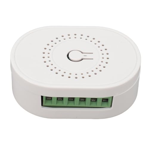 Qcwwy Intelligentes Relais, Multifunktions-Mini-Smart-Lichtsc Halter, Fernsteuerung Schalter, Smart-Relais, Kompaktes Größe Design mit Timer-Funktion, WiFi-Schalter Modul für zu Hause, von Qcwwy