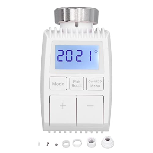Intelligentes Thermostat, Digitaler Temperaturregler APP-Steuerung Heizungsventil Thermostat Heizkörper für Schlafzimmer Büro von Qcwwy