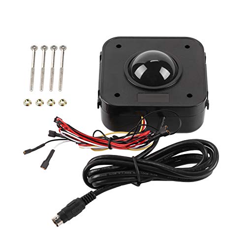 Qcwwy LED-Trackball-Maus für Spiele mit Sanfter Rollbewegung und Zuverlässigkeit – PS/2-Leiterplattenanschluss von Qcwwy