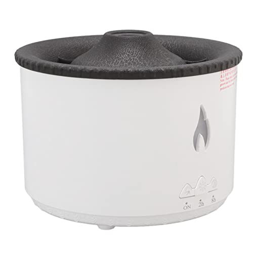 Qcwwy Mini-Luftbefeuchter, 360 Ml Wassertank, Desktop-Luftbefeuchter mit 2 Sprühmodi und LED-Flammenlicht für Auto, Büro, Schlafzimmer, Automatische Abschaltung(#1) von Qcwwy