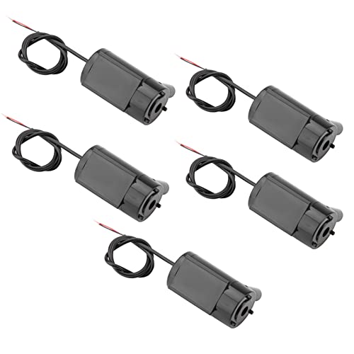 Qcwwy Mini -Tauchpumpe 5 Set DC Mini Wasserpumpen 3 V -5 V Tauchermesser Aquariumpumpe für Fischteich Kleiner Haustier Brunnen Aquarium Hydroponikpumpen Geeignet von Qcwwy