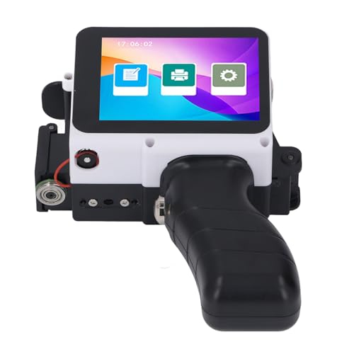 Qcwwy Multifunktionaler Handheld -Drucker -Touchsbildschirm Tintenstrahldrucker für Barcode -Datum -Etikett -Batchnummer Holz Kunststoffstoff für Verschiedene Oberflächen Geeignet von Qcwwy