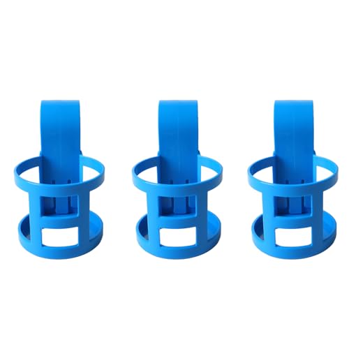 Qcwwy Multifunktionshalter Am Pool -Becher -Halter über Gemahlenem Pool Getränkehalter, kein Verschüttungsdesign, 4 Sets Enthalten (3pcs, rund) von Qcwwy