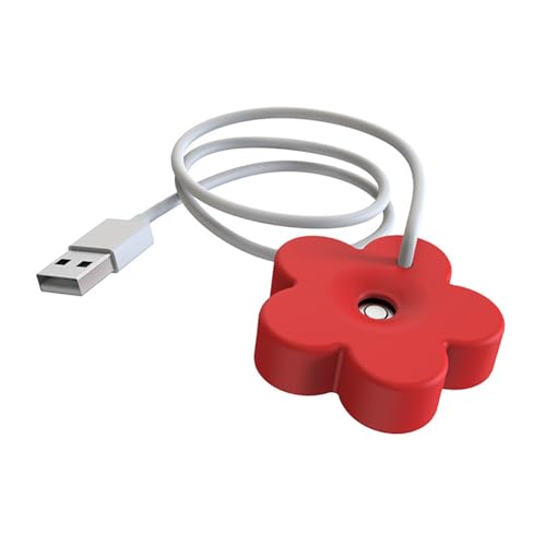 Qcwwy Office Supplies Timing 8 Stunden Schutz Tragbarer Kleiner Blütenbefeuchter Einfach zu Verwendendem Mini für Heimschlafzimmer Kinderzimmer Büro oder Schreibtisch USB -Luftbefeuchter (Rot) von Qcwwy