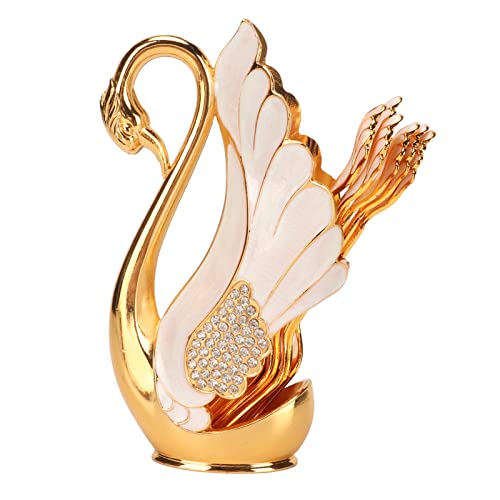 Qcwwy Ornamente Kaffee -Geschirr Set Nicht Einfach zu Biegen Gold Tabellengeschirr Set Rühre Getränke Kaffeelöffel für Familiengebrauch Bistros Bars Swan Basishalter Legierung Swan Basishalter Qcwwy Ornamente Kaffee -Geschirr Set Nicht Einfach zu Biegen Gold Tabellengeschirr Set Rühre Getränke Kaffeelöffel für Familiengebrauch Bistros Bars Swan Basishalter Legierung Swan Basishalter von Qcwwy
