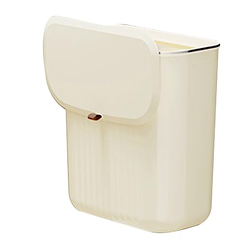 Qcwwy Platz Sparen Große Kapazität Ästhetisches Design Wandmagniert Mülleimer Hängende Mülleimer für Küchen Wohnzimmer Badezimmer Badezimmer (L) von Qcwwy