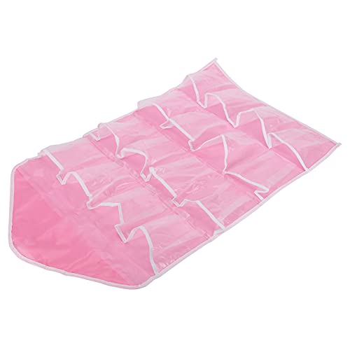Qcwwy Polyester Hanging Regale Tasche, Wandschrank -Hang -Organisatoren mit 16 Taschen für Schlafzimmer Im Wohnzimmer, Leicht und Robust (PINK) von Qcwwy
