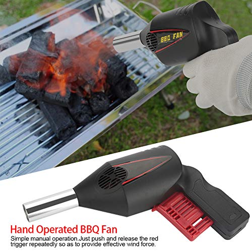 Qcwwy Premium Tragbares BBQ -Lüfterluftgebläse für Schnelle Feuerstart - Camping Picknick Werkzeug Im Freien, aus Kunststoff und Edelstahl Hergestellt Qcwwy Premium Tragbares BBQ -Lüfterluftgebläse für Schnelle Feuerstart - Camping Picknick Werkzeug Im Freien, aus Kunststoff und Edelstahl Hergestellt von Qcwwy