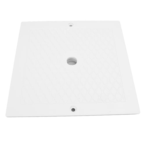 Qcwwy Quadratische Pool-Skimmer-Abdeckung, 25,4 X 25,4 cm, Robuster Kunststoff-Pool-Skimmer-Deckel, Pool-Skimmer-Abdeckplatte, Schwimmbad-Ersatzzubehör von Qcwwy