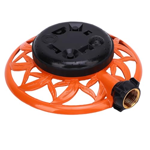 Qcwwy Rasenwassersprinkler, Umfassende Abdeckung Stationärer Bewässerungssprinkler mit Metall Dekorativer Basis -Grasbewässerungsausrüstung Bewässerung Sprinkler für Hof Rasengarten (US -Stil) von Qcwwy