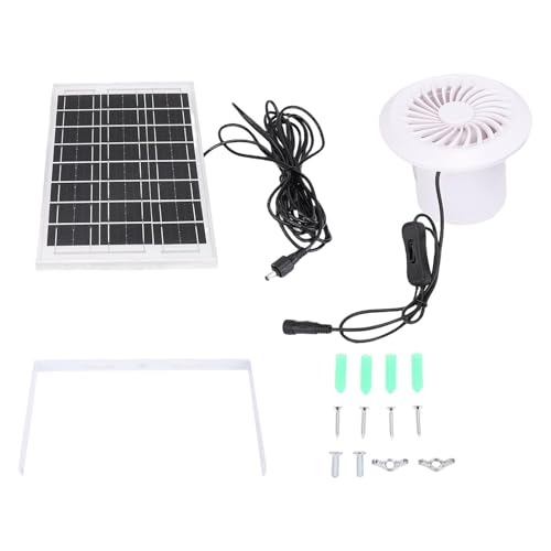 Qcwwy Solarpanel Auspufflüfungskit, Rundlüfter -Lüfter -Design Solarantriebslüfter Luftzirkulation Solar -Lüftungssystem für Heißwetterkonsum in Hühnerkoops -Gewächshäuser Qcwwy Solarpanel Auspufflüfungskit, Rundlüfter -Lüfter -Design Solarantriebslüfter Luftzirkulation Solar -Lüftungssystem für Heißwetterkonsum in Hühnerkoops -Gewächshäuser von Qcwwy