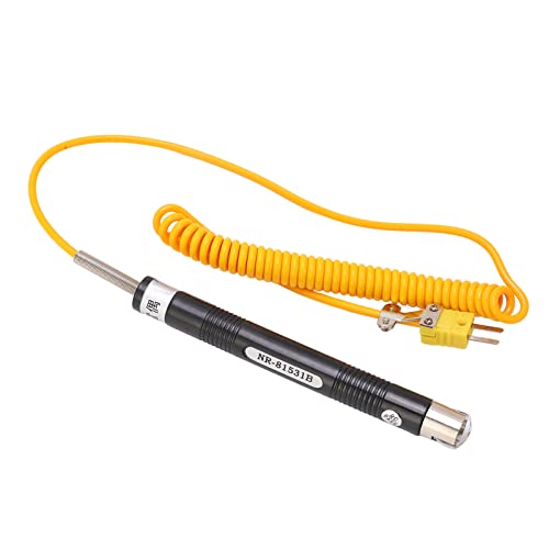 Qcwwy Thermoelement -Thermometersonden Thermoelementsonde Edelstahlsonde K -Typ Sensor Hochtemperatur Thermoelement Handheld Temperatursensor Sonde K Typ von Qcwwy