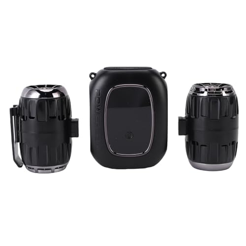 Qcwwy Tragbarer Ventilator, 10000mah Ruhiger Persönlicher Kühlventilator mit Taillenklammern Dual Turbo Airmlow Blower USB Wieder Aufladbar 3 Bis 8 Stunden Leichtgewicht für Outdoor von Qcwwy