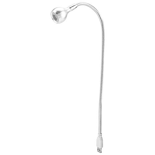 Qcwwy UBS LED-Licht, 1 W Flexibler Hals, Tragbare USB-LED-Tischleuchte, Schreibtischlampe (Weißes Licht) von Qcwwy