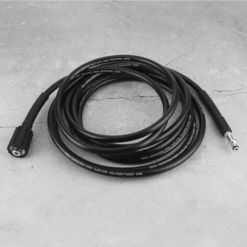 Qcwwy Waschmaschinenschlauch Waschmaschine Schlauchrohr, Sperrknopf Design Waschmaschine Rohrkaltwasseranwendungen Druck Wasser Schlauch Zum Reinigen und Entfernen von Abflüssen und Rohren Auto (6m von Qcwwy