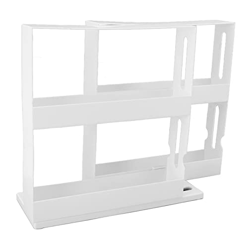 Qcwwy Wechseln 2 Ebenen Schieber Rack Nonslip Bottom Kitchen Organizer für Gewürze und Gläser von Qcwwy
