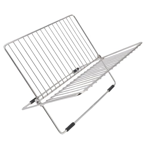Qcwwy Zusammenklappbarer Teller Trocknungsregal Trockenstange Faltbar Faltbar Sparende Designstichregal Silikon Anti -Schlupf -Pads TSPRAUBLICH THAUER ROCHE GROSSE CAPAPITÄT SCHLUSS TRASION TRACKING von Qcwwy