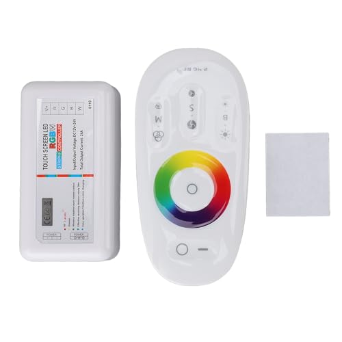 RF-LED-Fernbedienung, 12 V 24 V LED-Streifenlicht-Dimmerschalter, 2,4 GHz Kabelloser RF-Touch-LED-RGB-Dimmer-Controller für RGB-LED-Streifenlicht RF-LED-Fernbedienung, 12 V 24 V LED-Streifenlicht-Dimmerschalter, 2,4 GHz Kabelloser RF-Touch-LED-RGB-Dimmer-Controller für RGB-LED-Streifenlicht von Qcwwy