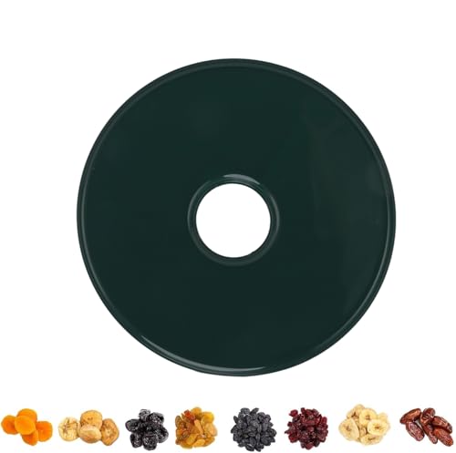Runde Obst-Dörrschalen, Silikon-Dörrblätter Einfach zu Verwendende, Wiederverwendbare Dörrblätter Lebensmittel-Dörr-Wasserschale Geeignet für Obsttrockner(Dunkelgrün) von Qcwwy