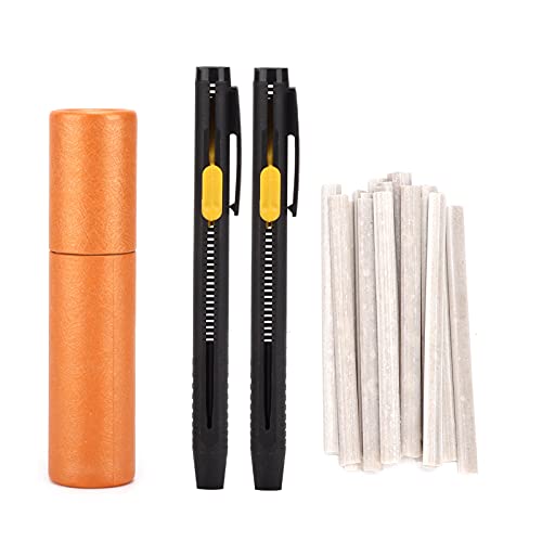Schneider-Kreidestift, Transparent, Ergonomisch, Verstellbar, Markierungskreide für Baumwoll-Strick-Wildleder, Antihaftbeschichtete Nähkreide-Marker für den Hausgebrauch von Qcwwy